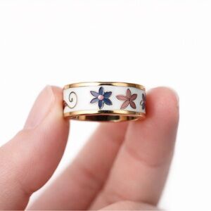 Smart Health Ring NEW Floral Gold Fitness Tracker Heart Rate Sleep Monitor SZ 8